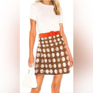 Maeve Anthropologie Corduroy Polka Dot Pencil Skirt